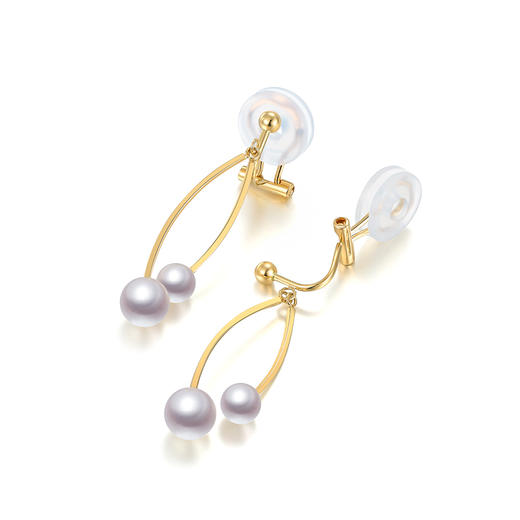 【挚友限定】悦甄Rejoy素川 10K金akoya珍珠耳夹（封板福利 无质量问题不接受7天无理由） 商品图3