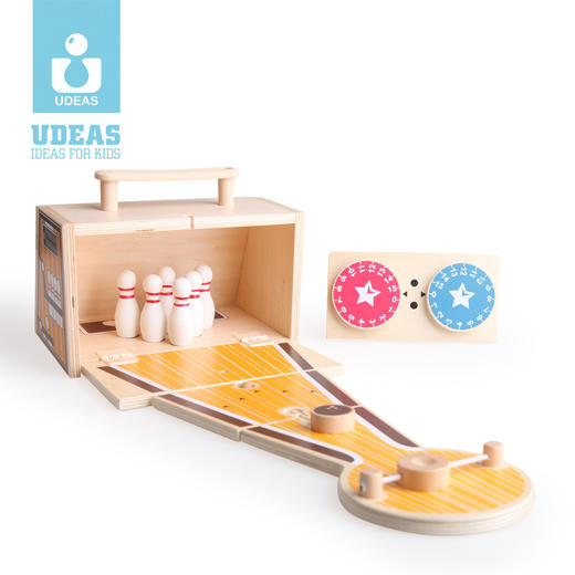 UDEAS品牌木制运动系列玩具-保龄球 商品图0