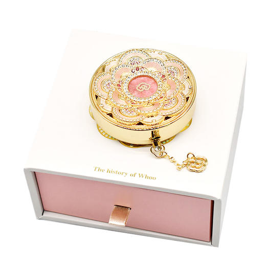 韩国Whoo后干粉套盒奢华宫中粉饼礼盒企划版12g*2+20ml+12#粉色3g+25#珊瑚红3g+42#红色3g 商品图7