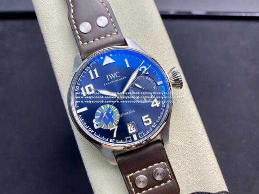 ZF万国大型飞行员大飞IW500908，3点钟位置真动能显示器，冰蓝夜光！一比一原装51111自动机械机芯。男士，不透底， 47毫米，精钢表 商品图11