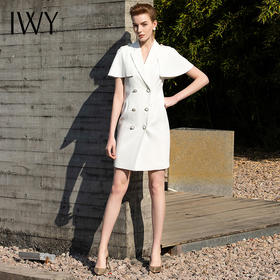 IWY/斗篷披肩白色连衣裙202080Q1