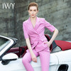 IWY/洋气浅紫色短袖西装职业装女套装名媛气质女神范时尚正装202002C1+P1 商品缩略图0