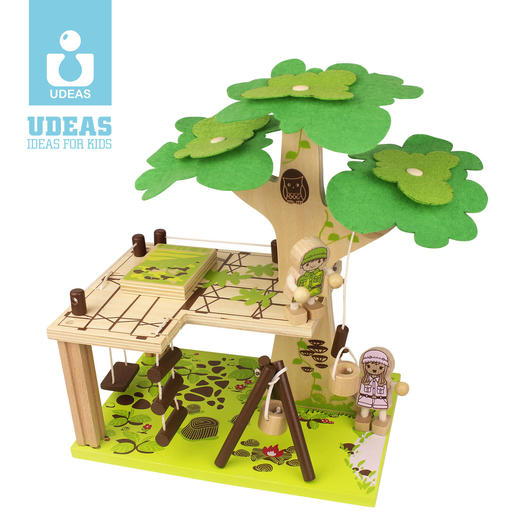 UDEAS品牌木制积木-树房子 商品图0