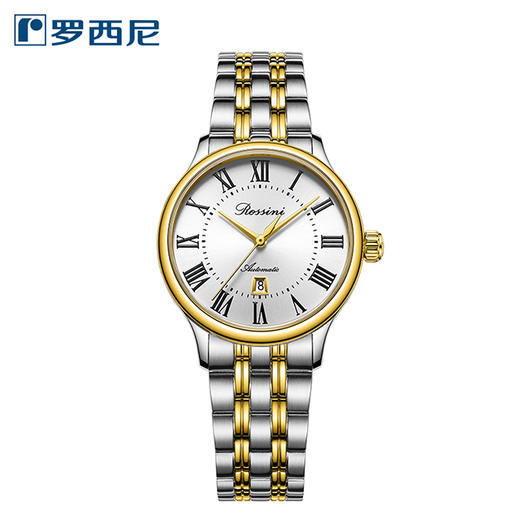 罗西尼5914T01B蓝爵系列专柜同款正品防水商务女表自动机械手表男 商品图0