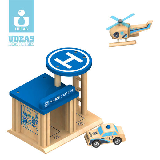 UDEAS品牌木制积木城市系列 商品图2