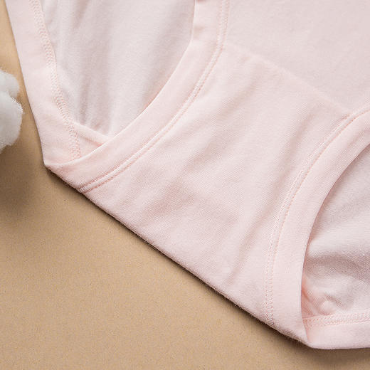 （一盒两条）60支精梳棉彩纱大版高腰蕾丝收腹女士净色大版内裤2871/2881/92881/12863 商品图4