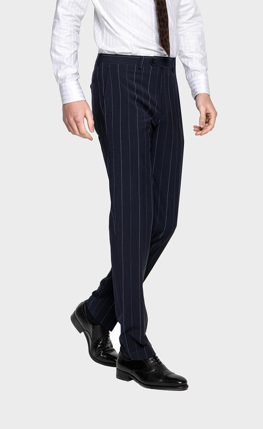 callisto海军蓝条纹西服下装 SPBWP002NA 商品图2