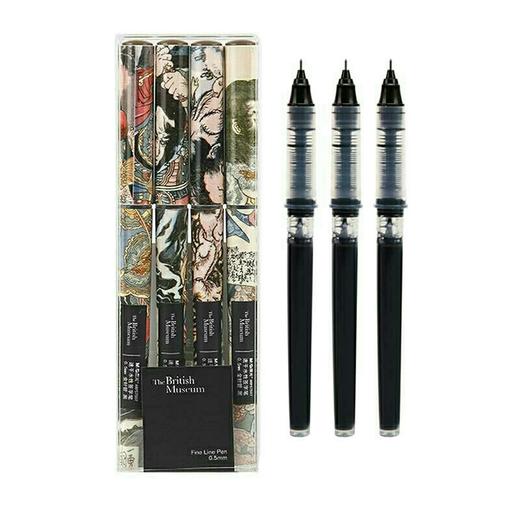 晨光大英博物馆中性笔0.5mm水浒豪杰速干直液式中性笔签字笔57507 商品图4