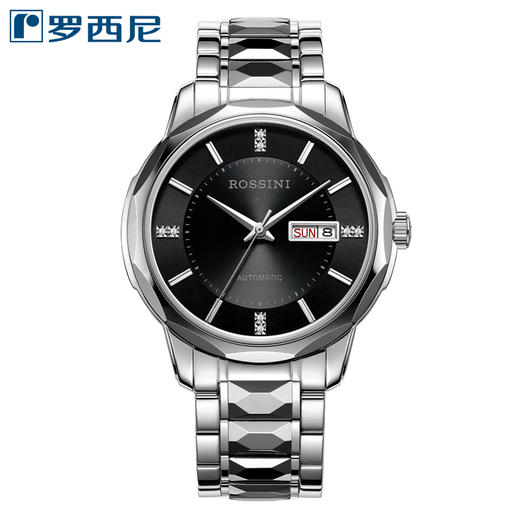 罗西尼6899W04B  35年感恩回馈款启迪系列新品手表钨钢上套机械情侣表 商品图0