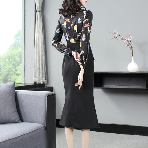 DES-2au0405春季新款收腰显瘦淑女气质包臀A字裙 商品图3