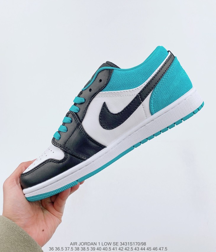 耐克nikeairjordan1lowlaserblue激光蓝aj1乔1低帮潮流缓震运动休闲