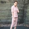 IWY/五分袖套裙西服套装藕粉色07C1+07S1 商品缩略图5