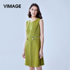 VIMAGE纬漫纪旗舰店商场同款夏季无袖高腰修身A字连衣裙短裙V707326 商品缩略图0