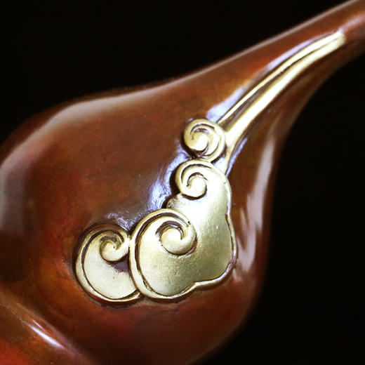 彩铜金蟾葫芦大摆件 有余客厅玄关店铺开业礼品 商品图1