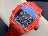 理查德米勒RICHARD MILL型号 RM035-02 红魔 升级版 机芯4点位升级了白钻，特殊红色碳纤维材质表壳，碳纤维材质的规律波浪状图形产生独特的视觉效果，且拥有卓越的物理性能-耐磨抗碰撞超轻 商品缩略图1