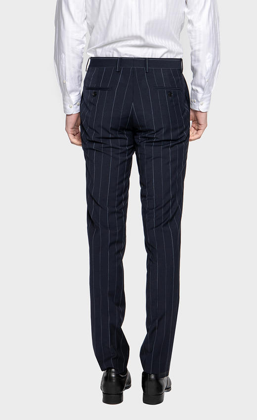 callisto海军蓝条纹西服下装 SPBWP002NA 商品图3