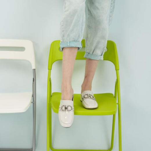 西村名物2020新品春夏漆皮金属饰扣穆勒拖半拖X20AH10101 商品图1