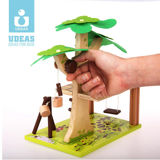 UDEAS品牌木制积木-树房子 商品图2