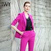 IWY/五分袖玫红色西装套装10C1+10P3 商品缩略图4