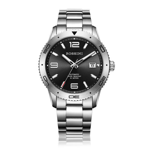 罗西尼5979W02C手表男机械表正品名牌防水潮流手表男士腕表钢带机械表 商品图0