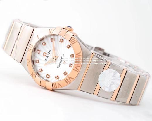 【SSS最新升级版】星座系列27MM、修正圈口罗马字体做法及后盖天文台认证浮雕图案细节;表带扣面logo采用烧焊工艺.彻底解决logo脱掉，内部依旧搭载了欧家1376正品机芯！真正意义上给 商品图4