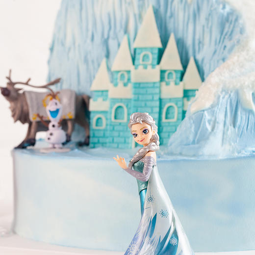 阿伦黛尔奇缘-爱莎公主主题蛋糕-10磅【生日蛋糕】 商品图1