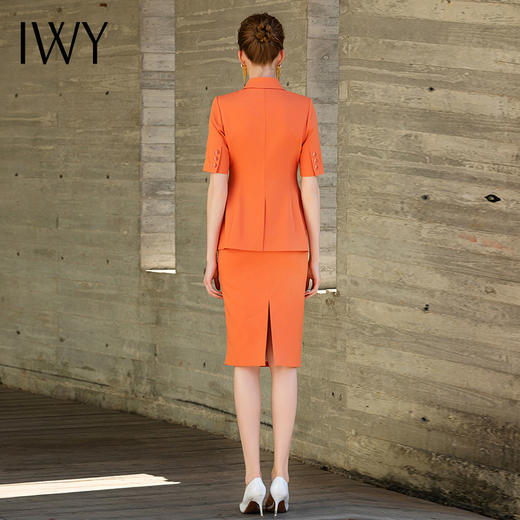IWY/橘色半裙西装长裤套装三件套202028CP1+28S1 商品图6