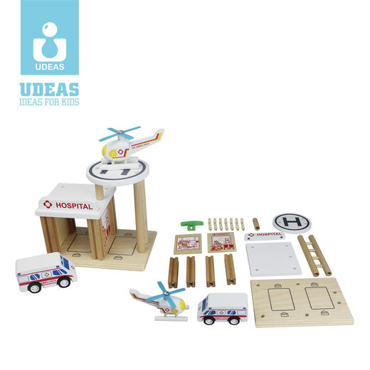 UDEAS品牌木制积木城市系列 商品图7