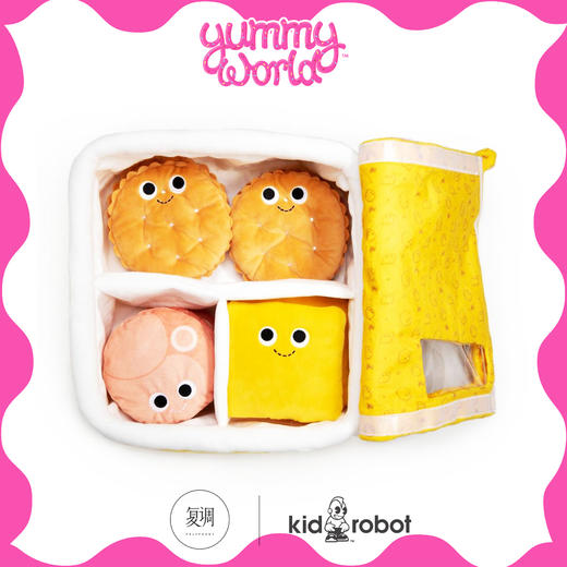 Kidrobot 美味世界系列毛绒玩具 抱枕 午餐盒 Yummy World Zoey and the YumYumables XL Plush 商品图4