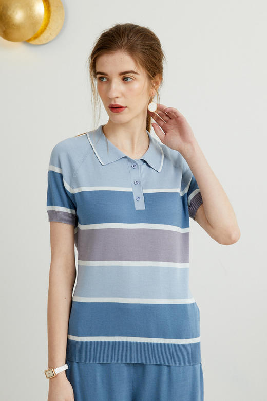 sandriver春夏短袖条纹女t恤衫sjs92w022nsr内购会