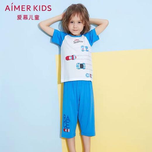 爱慕儿童男童短袖七分裤家居套装ak2432902