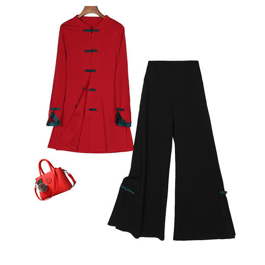 WZNH-HRYZ6977春季优雅时尚气质百搭收腰纯套装套裙 商品图4