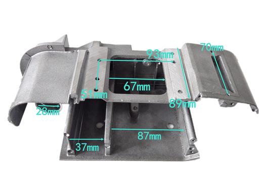 【货号04558】木田4寸110砂带机配件 9403砂带机铝底座04558 商品图3