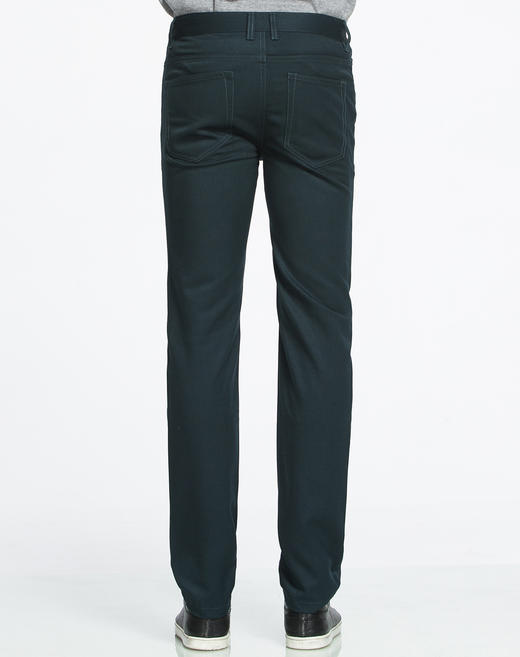 Marco Azzali 墨绿色小蝴蝶LOGO五袋款休闲裤 P3929700 商品图2