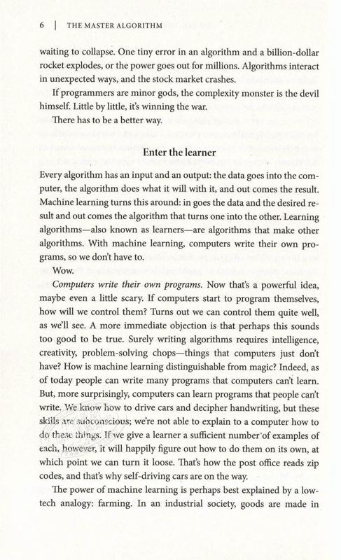【中商原版】主算法（平装）英文原版 英文版 The Master Algorithm 进口图书 比尔盖茨书单 畅销书籍 计算机科学 人工智能 商品图5