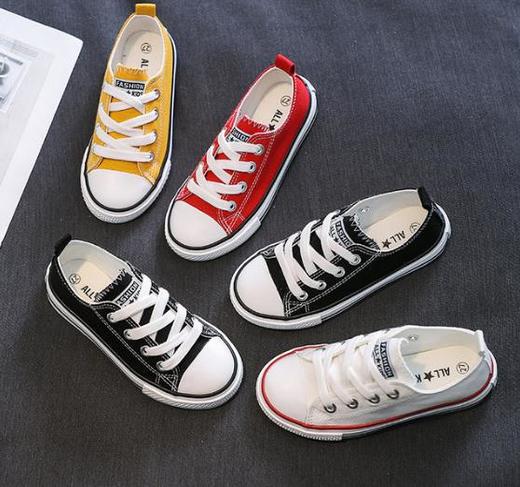 【童鞋】儿童帆布鞋春秋款韩版低帮板鞋男童女童鞋宝宝小白鞋休闲布鞋 商品图1