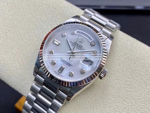 EW Factory最新力作V2升级版 劳力士Rolex星期日志型36终极版 搭载原版3255自动机械机芯128238系列腕表，36毫米直径，研发耗时16个月！原版1比1开模。重点升级了以下几个要点： 商品图1