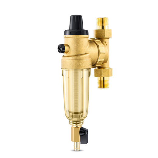 飞利浦(philips)前置过滤器 自来水管道家用净水器 家用40微米反冲洗