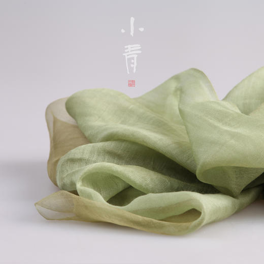 竹染丝巾——真丝羊毛 商品图2