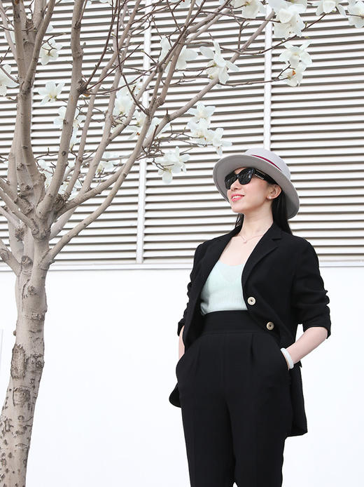 阿玛尼御用面料 MAXMARA款黑色西装外套 商品图1