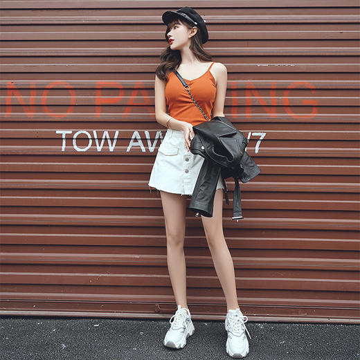 safiya索菲娅 新款小虎牙X几何风潮运动鞋老爹鞋SF01112436 商品图3