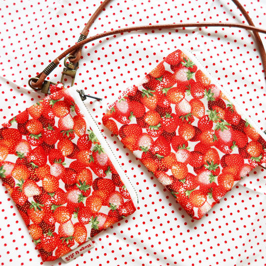 HUJI祤集kacase卡包插画草莓草莓小草莓 商品图0