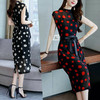 XP-YQH079夏季韩版潮流大圆点系腰带修身连衣裙内搭两件套 商品缩略图1