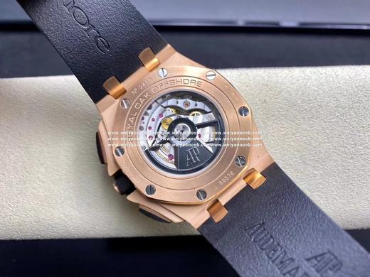 JF爱彼26400。克隆原装3126机械计时机芯！原装正品1:1开模，尺寸重量无差距！全功能计时！硅胶表带，男士手表，透底 商品图13