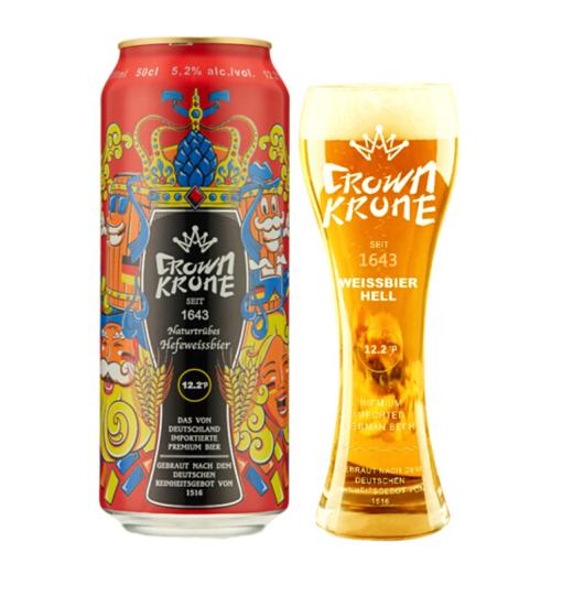 德国皇冠狂欢精酿白啤500ml