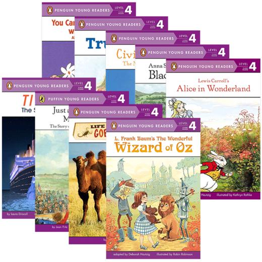 Penguin Young Readers L4 美国企鹅分级阅读第四阶段9本套装 英文原版 儿童英语读物书籍 附全彩插图 英文版进口原版书 商品图0