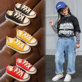 【童鞋】儿童帆布鞋春秋款韩版低帮板鞋男童女童鞋宝宝小白鞋休闲布鞋