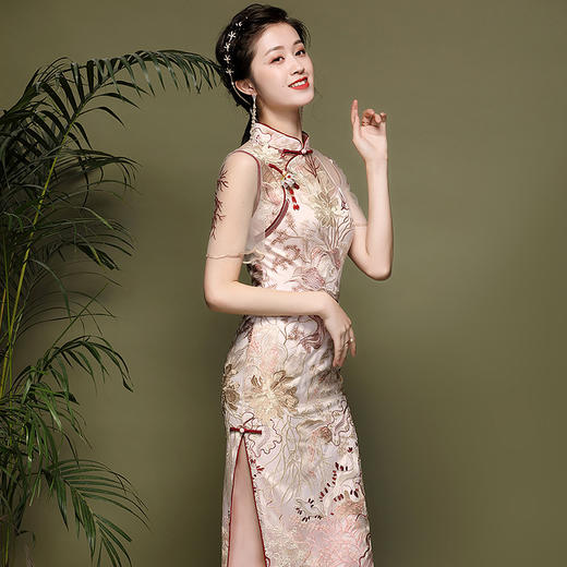 春夏季高端时尚短袖连衣裙(货号 oy208083)