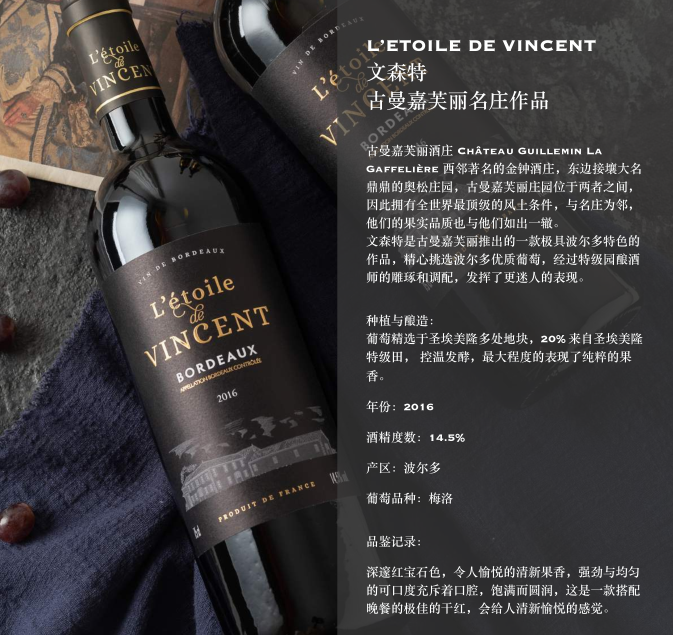 L'ETOILE DE VINCENT 文森特