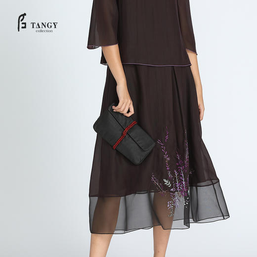 TANGY Collection天意雪纺莨绣花半裙 商品图0